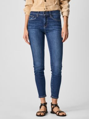 Tmavomodré dámske slim fit rifle Pepe Jeans Zoe