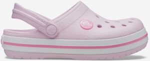 Svetloružové dievčenské papuče Crocs