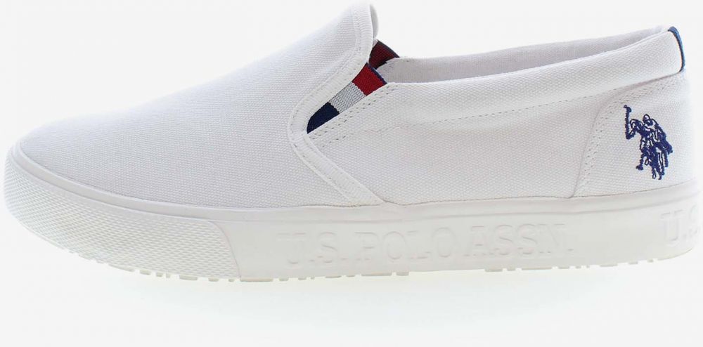 Biele pánske slip on tenisky U.S. Polo Assn. Marc