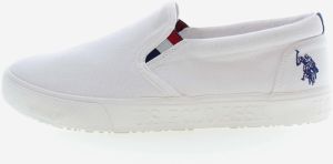 Biele pánske slip on tenisky U.S. Polo Assn. Marc