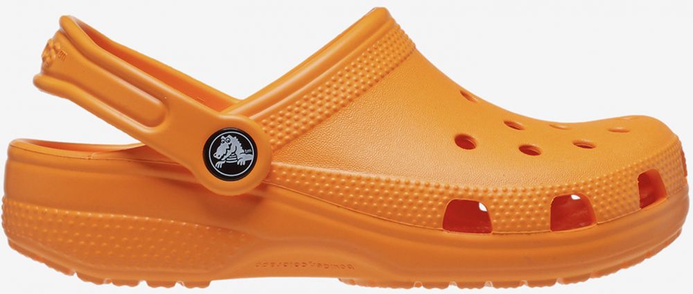 Oranžové detské papuče Crocs