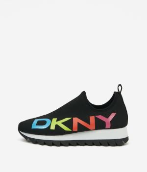 Čierne dámske slip on tenisky s DKNY Azer