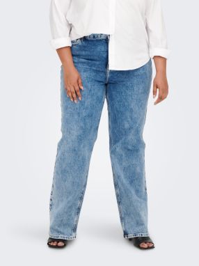 Modré rozšírené džínsy ONLY CARMAKOMA Mille