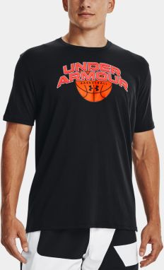 Tričko Under Armour UA BBALL BRANDED WRDMRK SS - čierne