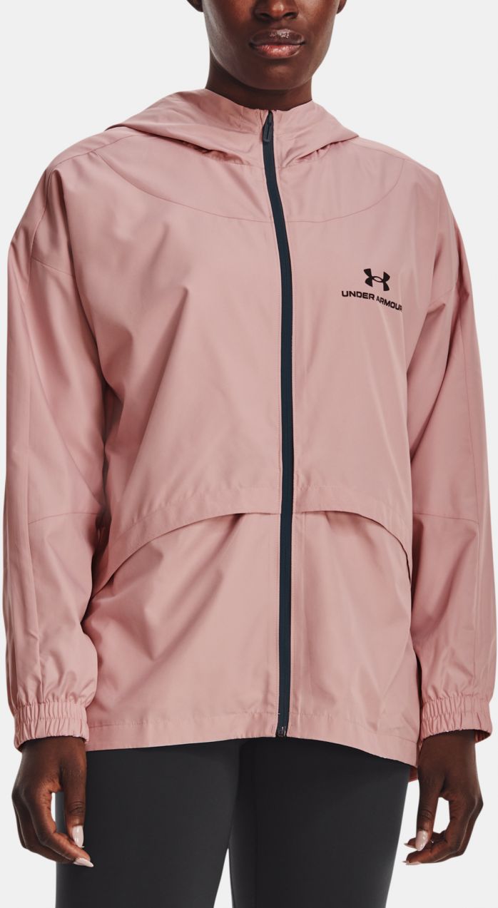 Under Armour UA Rush Woven Nov Jacket - ružová