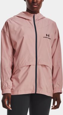 Under Armour UA Rush Woven Nov Jacket - ružová