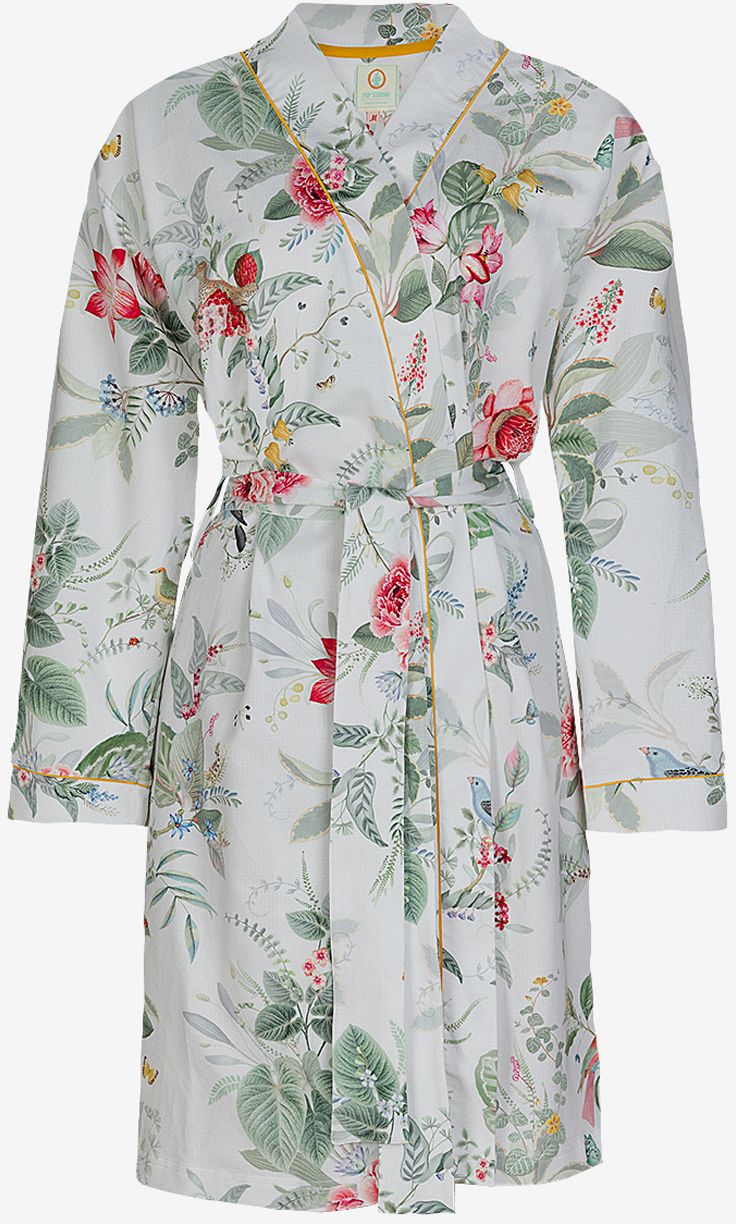 Biele dámske kvetinové kimono PiP studio Oriental Dreams White