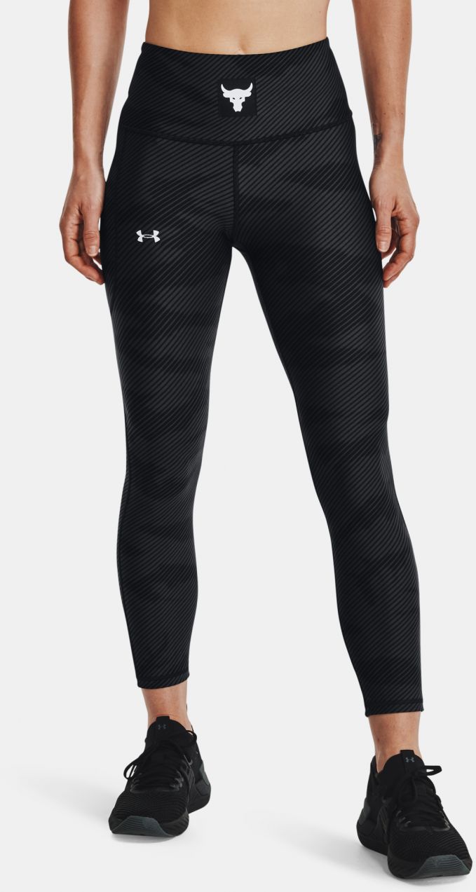 Čierne dámske legíny Under Armour UA Project Rock HG Ankle Legging