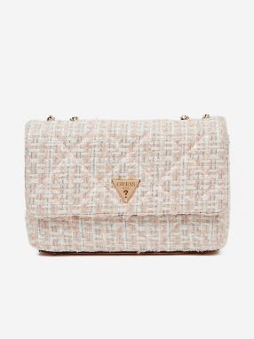 Svetloružová dámska malá crossbody kabelka Guess Cessily