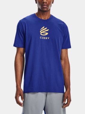 Tričko Under Armour CURRY UNDRTD SPLASH TEE - modrá