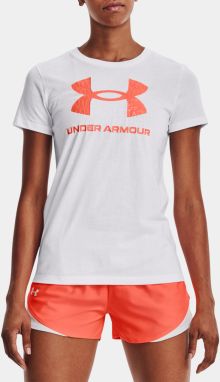 Tričko Under Armour UA SPORTSTYLE LOGO SS - biele