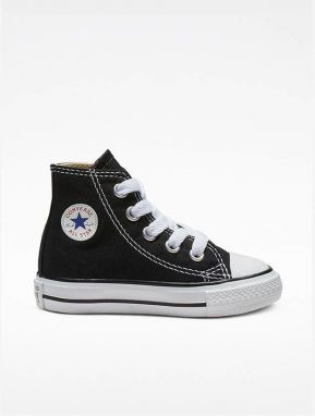 Čierne detské členkové tenisky Converse