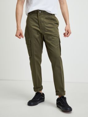 Khaki pánske nohavice s vreckami Diesel Jared