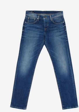 Tmavomodré pánske slim fit džínsy Pepe Jeans Cane
