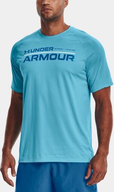 Tričko Under Armour UA TECH 2.0 WORDMARK SS - modré