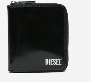 Čierna kožená peňaženka Diesel Pi-Zip