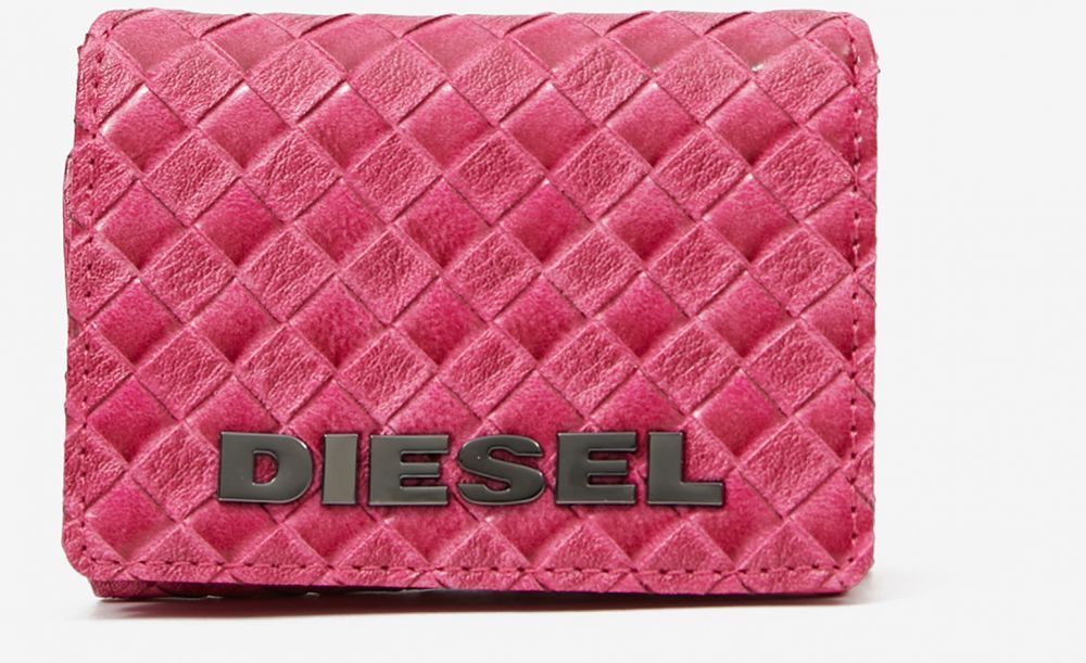 Ružová dámska peňaženka Diesel Lorettina so vzorom