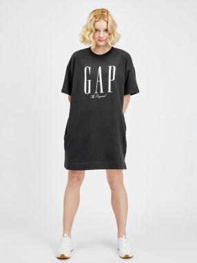 Ženy - Mikinové šaty logo GAP Tmavomodrá