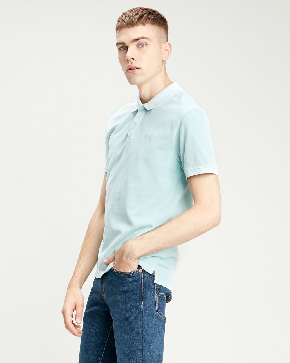Levi's® Authentic Logo Polo tričko Modrá