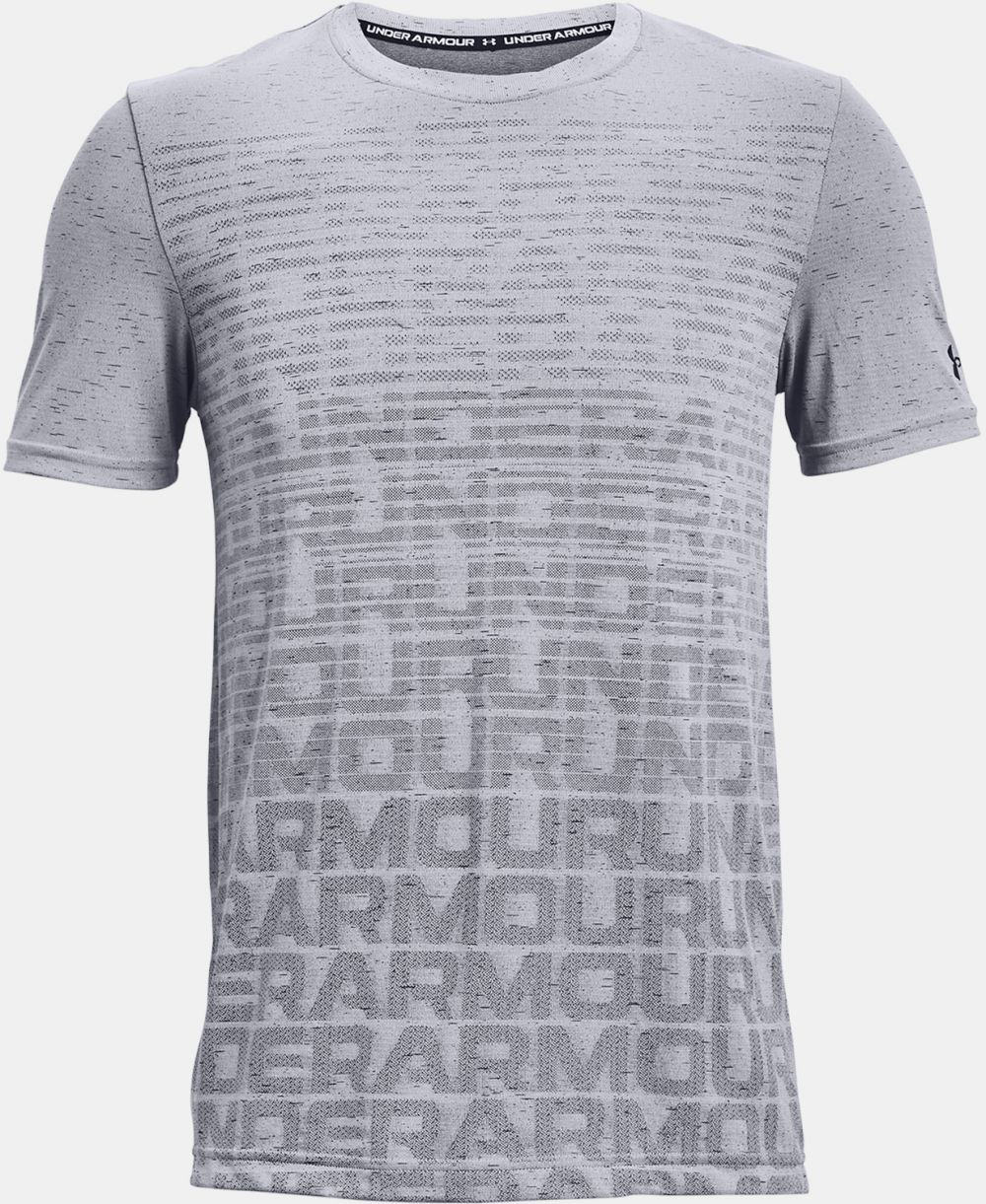 Under Armour Seamless Wordmark Tričko Šedá