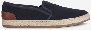 Tmavomodré pánske semišové slip on tenisky Geox Pantelleria