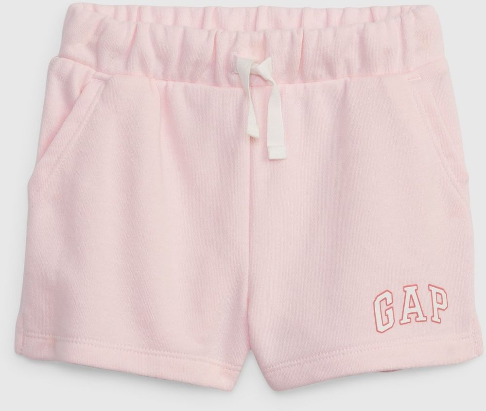Dievčatá - Detské kraťasy logo GAP Ružová