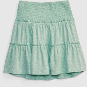 Zelená dievčenská sukňa pre tínedžerky so vzorom GAP