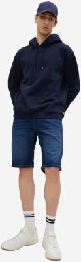 Tmavomodré pánske džínsové šortky Tom Tailor Denim