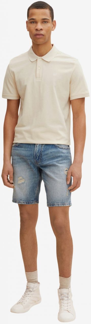 Modré pánske džínsové šortky Tom Tailor Denim