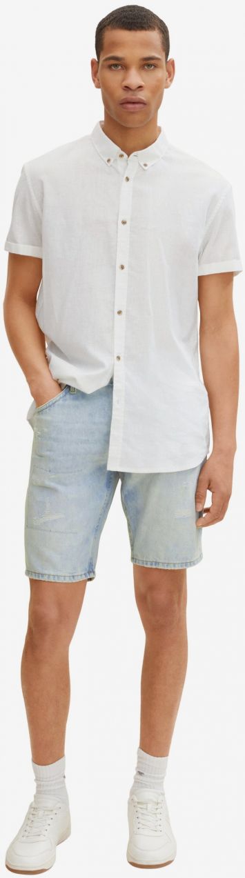 Svetlomodré pánske džínsové šortky Tom Tailor Denim