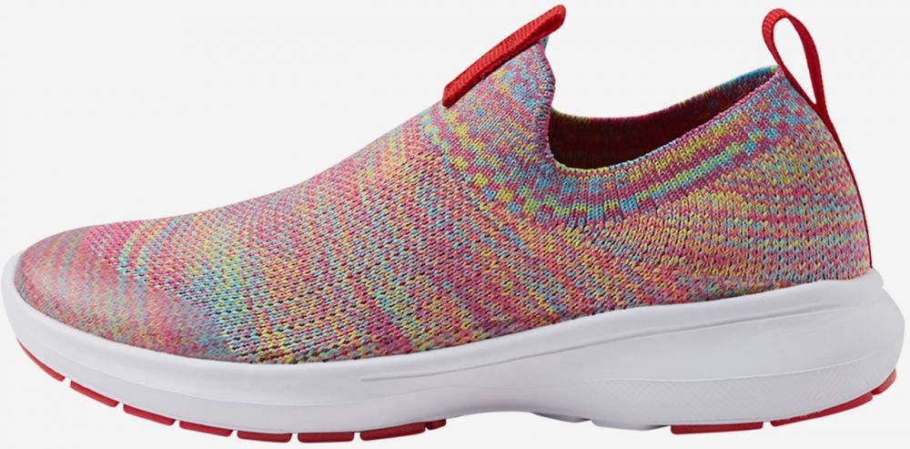 Modro-ružové dievčenské vzorované slip on tenisky Reima Bouncing