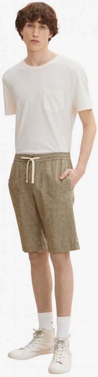 Kraťasy pre mužov Tom Tailor Denim - kaki