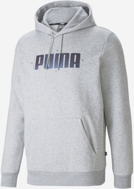 Mikiny s kapucou pre mužov Puma - sivá