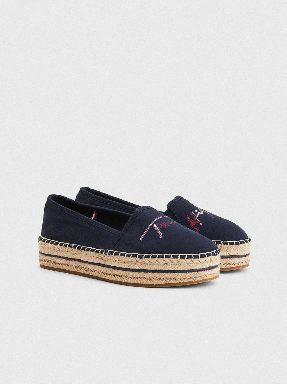 Espadrilky, slip on pre ženy Tommy Hilfiger - tmavomodrá