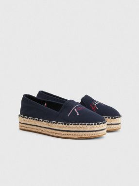 Espadrilky, slip on pre ženy Tommy Hilfiger - tmavomodrá