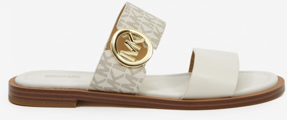 Krémové dámske papuče Michael Kors