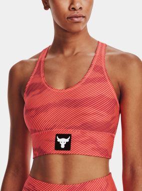 Oranžová dámska podprsenka Under Armour UA Project Rock HG Bra