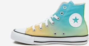 Žlto-zelené dámske členkové tenisky Converse Chuck Taylor All Star Gradient Heat