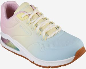 Ružovo-svetlomodré dámske tenisky Skechers