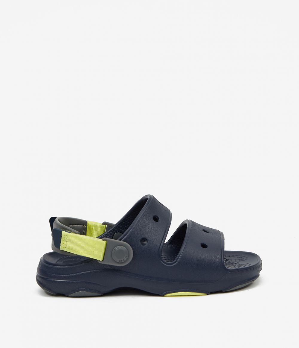 Tmavomodré chlapčenské sandále Crocs