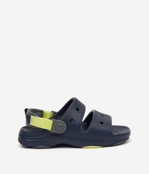 Tmavomodré chlapčenské sandále Crocs