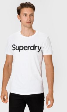 Tričká s krátkym rukávom pre mužov Superdry - biela
