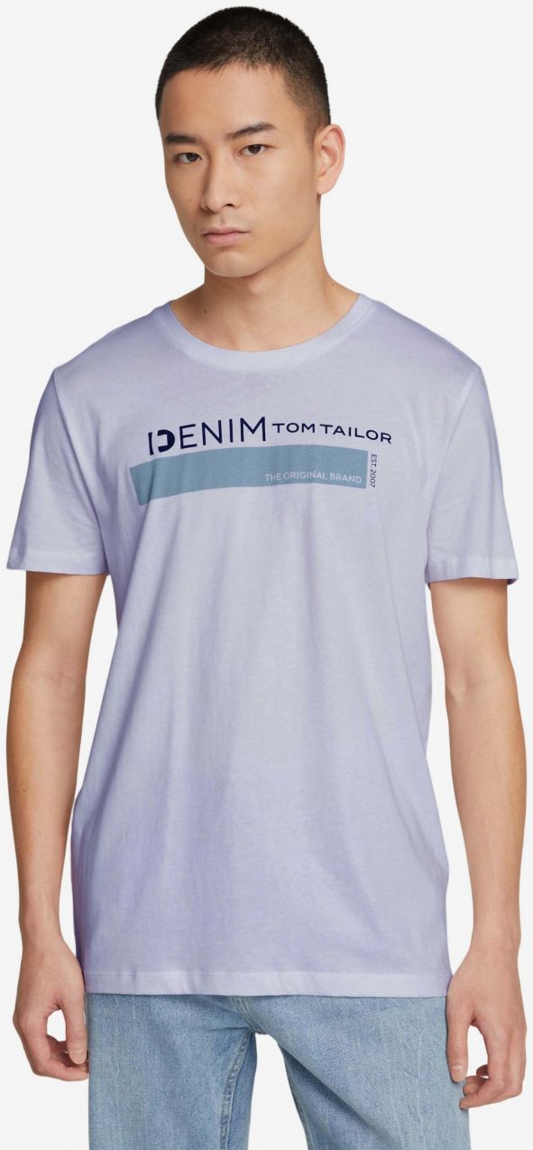 Biele pánske tričko Tom Tailor Denim