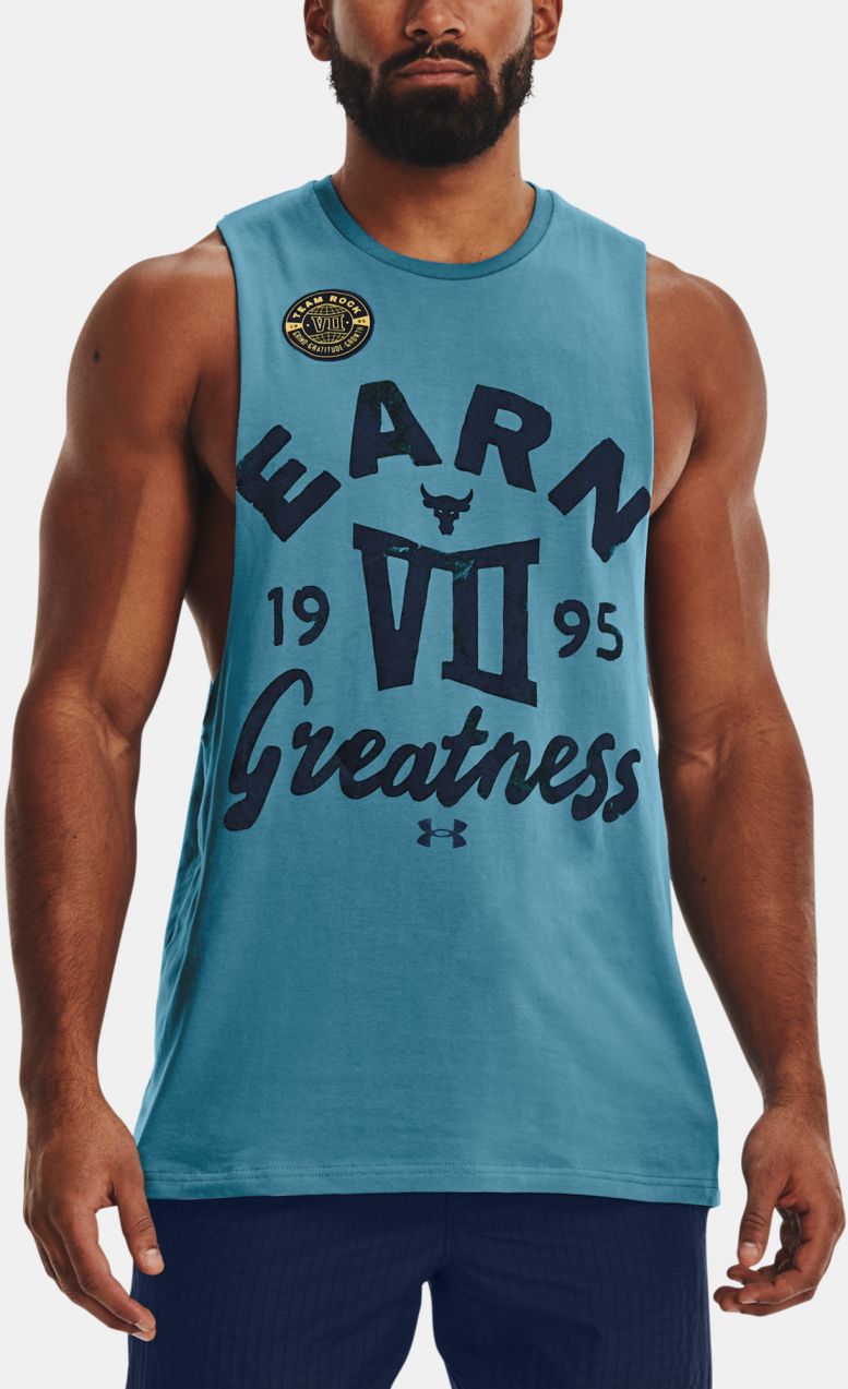 Tielko Under Armour UA Pjt Rk Earn Greatness Tnk-BLU