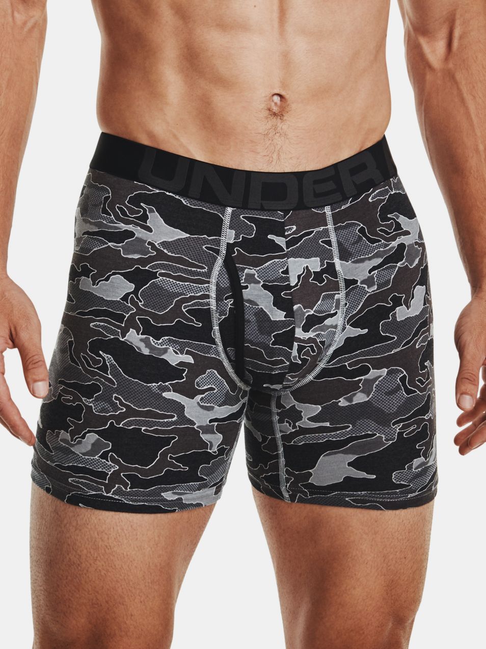 Boxerky Under Armour UA CC 6in Novelty 3 Pack - šedá