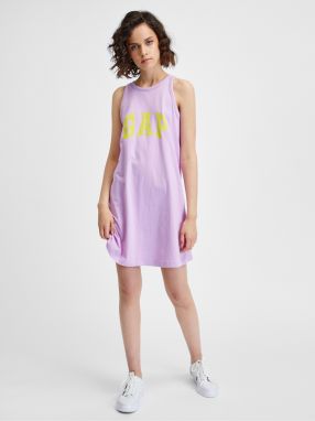 Svetlo fialové dámske šaty s logom GAP