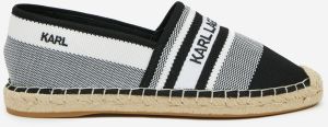 Espadrilky, slip on pre ženy KARL LAGERFELD - čierna, biela