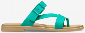 Crocs zelené žabky Tulum Toe Post Sandal W Pistachio