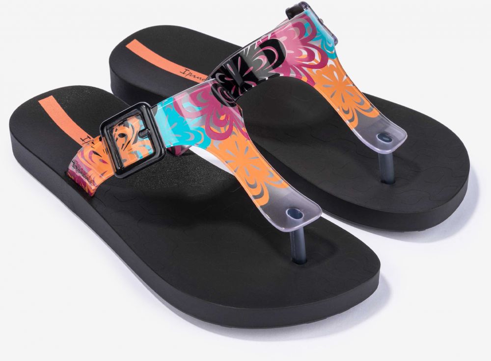 Čierne dámske vzorované žabky Ipanema
