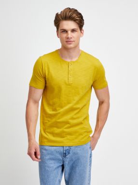 Žlté pánske tričko s krátkym rukávom GAP galéria